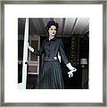 Model In A Handmacher Suit #1 Framed Print