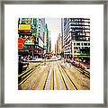 Modern City Blur #1 Framed Print