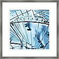 Modern Glass Staircase #1 Framed Print