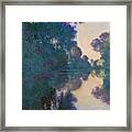 Morning On The Seine Near Giverny #1 Framed Print