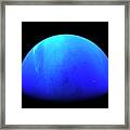 Neptune With Moons And Atmosphere #1 Framed Print