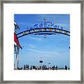 Ocean City Boardwalk Arch #1 Framed Print