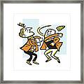 One Man Punching Another Man #1 Framed Print