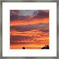 Orange Sunset Over Prosser #1 Framed Print