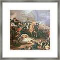 Painting Of Napoleon At The Battle #1 Framed Print