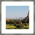 Panoramic View Of Ancient Temples In #1 Framed Print