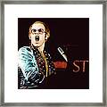 Photo Of Elton John #1 Framed Print