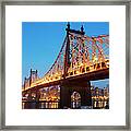 Queensboro Bridge At Sunrise #1 Framed Print
