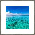 Relaxing Seascape With Wide Horizon #1 Framed Print