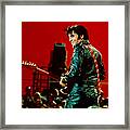 Rock And Roll Musician Elvis Presley Framed Print