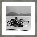 Roland Free Breaks Speed Record Framed Print