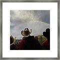 Severely Wounded Troops Attend Outdoor #1 Framed Print
