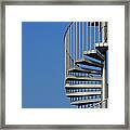 Spiral Staircase Against A Blue Sky #1 Framed Print
