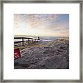 Sunrise After A Storm On The Beach. #1 Framed Print