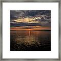 Sunset At Lake Superior  #1 Framed Print