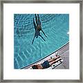 Swimmer And Sunbather Framed Print