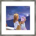 The Cat The Fiddle And Me Framed Print
