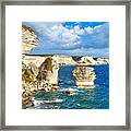 The Limestone Cliff, Bonifacio, South #1 Framed Print