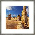 The Pinnacles Desert In Nambung #1 Framed Print