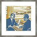 Two Businessmen Meeting #1 Framed Print