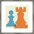 Two Chess Pieces #1 Framed Print