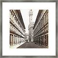 Uffizi Palace And Palazzo Vecchio Framed Print