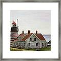 West Quoddy Head Lighthouse #1 Framed Print