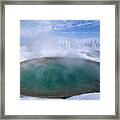 West Thumb Hot Spring  Winter #1 Framed Print