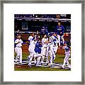 World Series - New York Mets V Kansas Framed Print