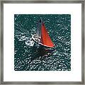 Yacht Competes In Team Sailing Event #1 Framed Print
