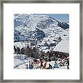 Zermatt Skiing Framed Print