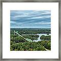 1000 Island View From Tower - Canadian Bridges Framed Print