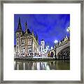 Ghent, Belgium Old Town Cityscape #12 Framed Print