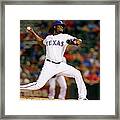 Houston Astros V Texas Rangers Framed Print