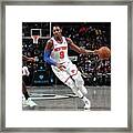 New York Knicks V Brooklyn Nets Framed Print