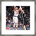 New York Knicks V Brooklyn Nets #14 Framed Print