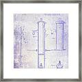 1858 Fire Hydrant Blueprint Framed Print