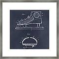 1909 Hockey Skate Blackboard Patent Print Framed Print