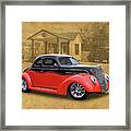 1937 Ford Coupe Street Rod Framed Print