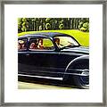 1950s Volkswagen At Speed With Occupants Framed Print