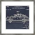 1962 Porsche 356 Speedster Patent Print Blackboard Framed Print