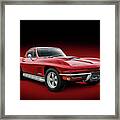1964 Red Corvette Sting Ray Framed Print