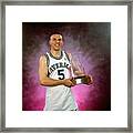 1995 Nba Rookie Of The Year - Jason Kidd Framed Print