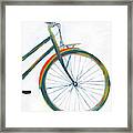 Bicycle Diptych Ii #2 Framed Print