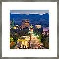 Boise, Idaho, Usa Downtown Cityscape #2 Framed Print