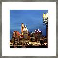 Cincinnati Skyline, Ohio #2 Framed Print