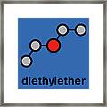 Diethyl Ether Solvent Molecule #2 Framed Print