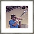 Dizzy Gillespie Performs At Newport #2 Framed Print