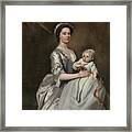 Mrs. Sharpe And Her Child Framed Print