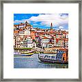 Porto, Portugal Old Town Skyline #2 Framed Print